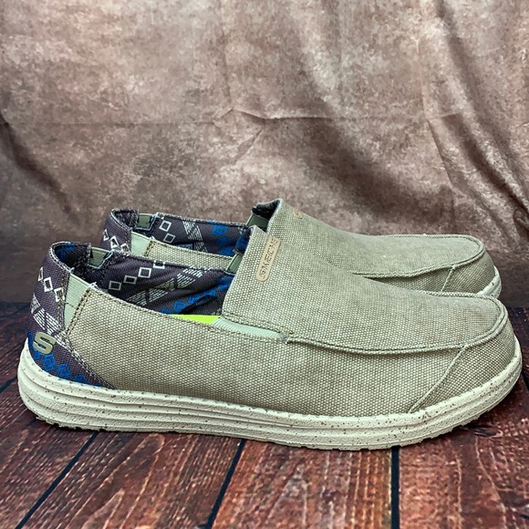 Mens Sz5 Skechers Goga Mat Arch Shoes 